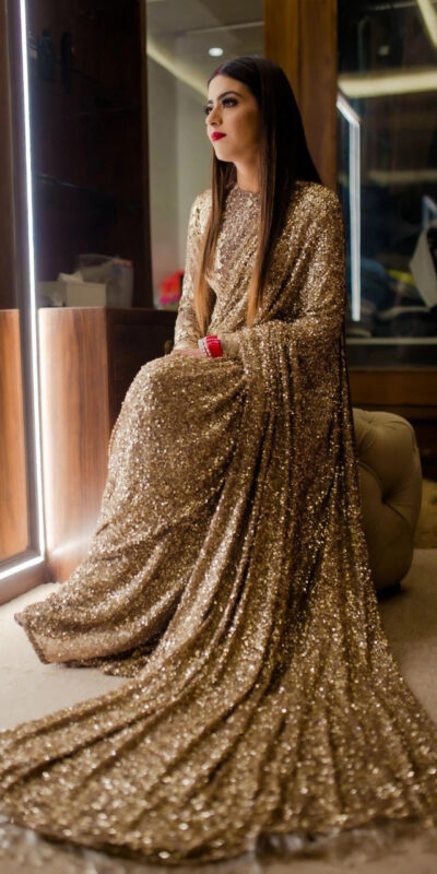 SN 236 Color: Gold Heavy Sequence Work Saree For Women's sn236, sn 236 Buy And Get 38% Off, On Sarees. SN236 | Sarees, Bollywood Sarees, Creative Sarees, Designer Sarees, Embroidered Sarees, Party Wear Sarees
