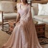 LG 1334 Light Pink Saree : Georgette Blouse : Phantom Silk Work : Sequence Embroidered Work On All Over The Saree Party, Wedding, @1749/- Only | Sarees, Bollywood Sarees, Creative Sarees, Designer Sarees, Embroidered Sarees, Ethnic Saree, Party Wear Sarees