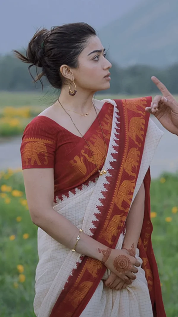 Perfect Cream Color Soft Lichi Silk Cloth Rich Pallu All Over Saree