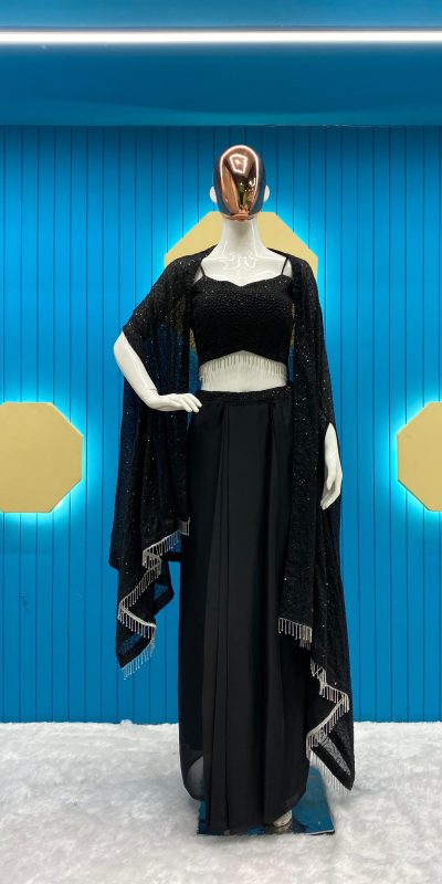 LG-1822 Black Color Rangoli Silk Heavy Sequence Threads Embroidery Salwar Suit Casual, Wedding, Festive, Events Expected Delivery 4-6 Working Days @2099/- | Jump Suits, Salwar suit, Casual Suits, Creative suits, Designer Suits, Palazzo Suits, Party Wear Suits, Patiala Suits, Straight Suits