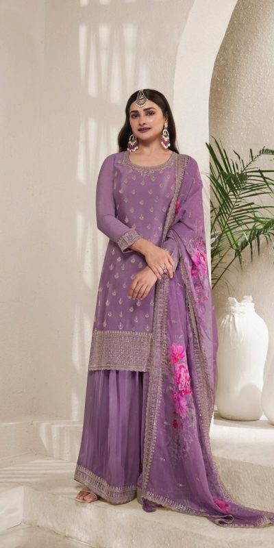 DS 6785 Purple color Viscose Chinon Embroidered Sequence Salwar Suit Casual, Wedding, Party, Festive, Events . Expected Delivery 4-6 Working Days @2849/- | Salwar suit, Casual Suits, Creative suits, Designer Suits, Palazzo Suits, Party Wear Suits, Patiala Suits, Straight Suits