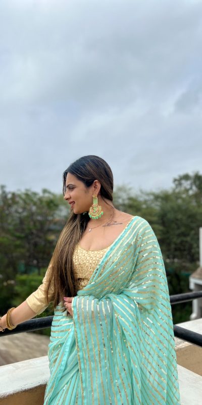 JR 582 Aquamarine Color Georgette Embroidery Sequence Saree Casual, Wedding, Festive, Events Expected Delivery  4-6 Working Days @1649/- | Sarees, Bollywood Sarees, Creative Sarees, Designer Sarees, Embroidered Sarees, Ethnic Saree, Modern Digital sarees, Party Wear Sarees