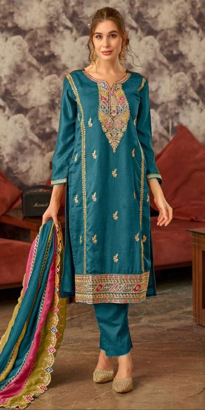FC Pakistani 1086 Blue Color Vichitra Embroidery Codding Sequence Salwar Suit Wedding, Party, Festive events, Expected Delivery 4-6 Working Days @2399 | Salwar suit, Casual Suits, Creative suits, Designer Suits, Palazzo Suits, Party Wear Suits, Patiala Suits, Straight Suits