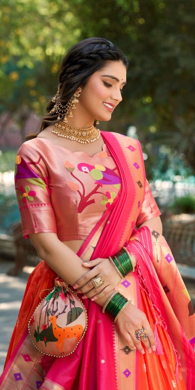 LNB 2005 Orange Jacquard Silk Weaving Zari Lehenga Choli Festive Party Wedding, Events etc. Delivery 4-6 Working Days @3499/- | Lehenga, Bollywood Lehenga, Creative Lehenga, Designer Lehenga, Embroidered Lehenga, Party Wear Lehenga