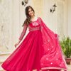 Ram 025 Pink Color Georgette Sequence Embroidery Gown Casual, Wedding, Festive, Events Expected Delivery 4-6 Working Days @1999/- | Gowns, Bollywood Gowns, Creative Gowns, Designer Gowns, Embroidered Gowns, Party Wear Gowns