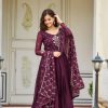 Ram 022 Purple Color Rangoli Sequence Embroidery Gown Casual, Wedding, Festive, Events Expected Delivery 4-6 Working Days @2099/- | Gowns, Bollywood Gowns, Creative Gowns, Designer Gowns, Embroidered Gowns, Party Wear Gowns