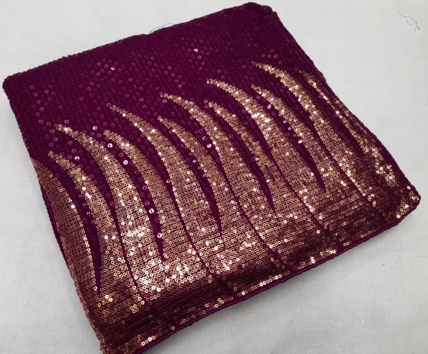 Nice Purple Full Saree Of Heavy Quality 60 Gram Georgette Saree
