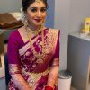 Pretty Purple Color Soft Lichi Silk Jacquard All Over Saree