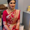 Pretty Red Color Soft Lichi Silk Jacquard All Over Saree