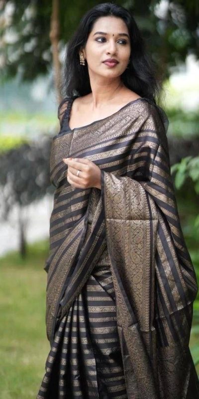 KP 5084 Black Color Soft Lichi Silk Jacquard Work On All Over Saree Casual, Wedding, Festive, Events . Expected Delivery 4-6 Working Days @1399/- only | Sarees, Bollywood Sarees, Creative Sarees, Designer Sarees, Embroidered Sarees, Ethnic Saree, Modern Digital sarees, Party Wear Sarees