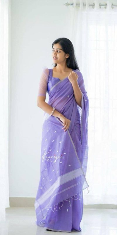 KP 5063 Purple Color Soft Lilan Cotton Rich Pallu & Jacquard Work Saree Casual, Wedding, Festive, Events . Expected Delivery 4-6 Working Days @1349/- only | Sarees, Bollywood Sarees, Creative Sarees, Designer Sarees, Embroidered Sarees, Ethnic Saree, Modern Digital sarees, Party Wear Sarees
