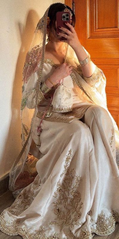 LG 1872 White Color Chinnon Silk With Embroidery Work Sharara Suit Wedding, Party, Festive, Events Etc.  Expected Delivery 4-6 Working Days @2049/- | Jump Suits, Salwar suit, Casual Suits, Creative suits, Designer Suits, Palazzo Suits, Party Wear Suits, Patiala Suits, Straight Suits