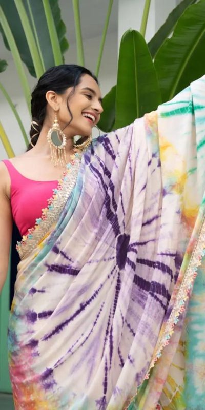 MS 459 Multi color Chinon fabric Embroidery Coding Sequins Lace Saree Casual, Wedding, Festive, Events . Expected Delivery 4-6 Working Days @1649/- only | Sarees, Bollywood Sarees, Creative Sarees, Designer Sarees, Embroidered Sarees, Ethnic Saree, Modern Digital sarees, Party Wear Sarees
