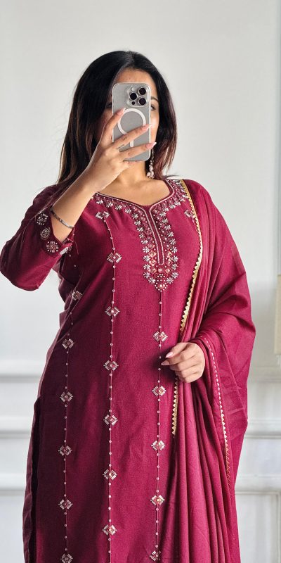 VLM 257 Red Color Glowing Red Color Star Georgette With Embroidery Moti Work Salwar Suit , Wedding, Party, Festive, Events Etc.4-6 Working Days@ 2099/-only | Jump Suits, Salwar suit, Casual Suits, Creative suits, Designer Suits, Palazzo Suits, Party Wear Suits, Patiala Suits, Straight Suits