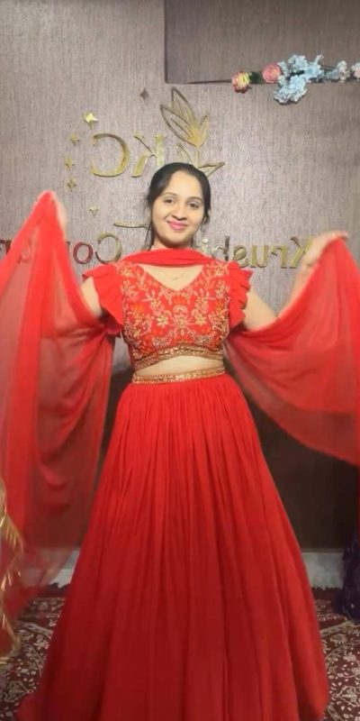 PC 333 Red Color Fox Georgette Embroidery Thread Work With Hand Pasting Mirror Lehenga Choli Wedding, Party, Festive, Events Delivery 4-6 Working Days @2129 | Lehenga, Bollywood Lehenga, Creative Lehenga, Designer Lehenga, Embroidered Lehenga, Party Wear Lehenga