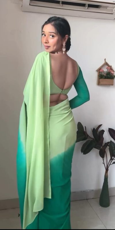 SC 222 Pista And Green Color Georgette Silk Multi Combination All over The Saree , Wedding, Festive, Events . Expected Delivery 4-6 Working Days @1549/- | Sarees, Bollywood Sarees, Creative Sarees, Designer Sarees, Embroidered Sarees, Ethnic Saree, Modern Digital sarees, Party Wear Sarees