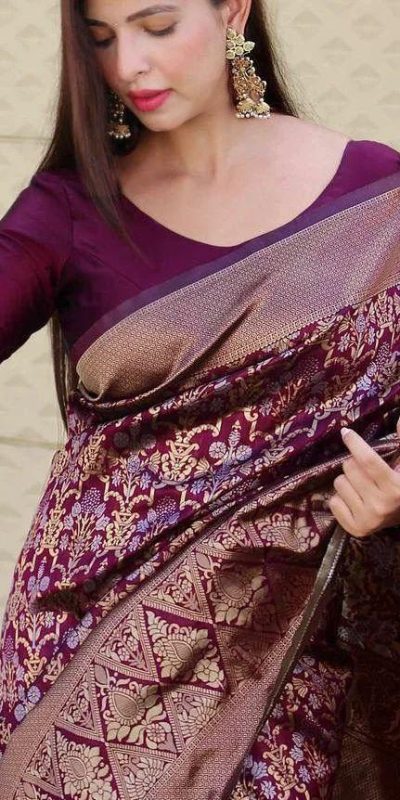 KP 3062 Wine Color Soft Lichi Silk Jacquard Work On All Over Saree Casual, Wedding, Festive, Events . Expected Delivery 4-6 Working Days @1499/- only | Sarees, Bollywood Sarees, Creative Sarees, Designer Sarees, Embroidered Sarees, Ethnic Saree, Modern Digital sarees, Party Wear Sarees