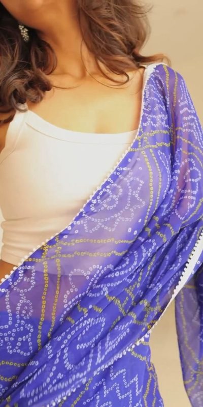 SC 410 Blue Color Soft Georgette Silk Bandhani Design Saree Casual, Wedding, Festive, Events . Expected Delivery 4-6 Working Days @1599/- only | Sarees, Bollywood Sarees, Creative Sarees, Designer Sarees, Embroidered Sarees, Ethnic Saree, Modern Digital sarees, Party Wear Sarees