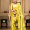 MB 494 Lemon Yellow Color Soft Litchi Silk All Over Weaving Saree Casual, Wedding, Festive, Events . Expected Delivery  4-6 Working Days @1199/- only                                                                                                                                             | Sarees, Bollywood Sarees, Creative Sarees, Designer Sarees, Embroidered Sarees, Ethnic Saree, Modern Digital sarees, Party Wear Sarees