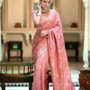 MB 494 Peach Color Soft Litchi Silk All Over Weaving Saree Casual, Wedding, Festive, Events . Expected Delivery  4-6 Working Days @1199/- only                                                                                                                                             | Sarees, Bollywood Sarees, Creative Sarees, Designer Sarees, Embroidered Sarees, Ethnic Saree, Modern Digital sarees, Party Wear Sarees