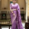 MB 494 Purple Color Soft Litchi Silk All Over Weaving Saree Casual, Wedding, Festive, Events . Expected Delivery  4-6 Working Days @1199/- only                                                                                                                                             | Sarees, Bollywood Sarees, Creative Sarees, Designer Sarees, Embroidered Sarees, Ethnic Saree, Modern Digital sarees, Party Wear Sarees