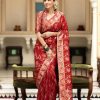 MB 494 Red Color Soft Litchi Silk All Over Weaving Saree Casual, Wedding, Festive, Events . Expected Delivery  4-6 Working Days @1199/- only                                                                                                                                             | Sarees, Bollywood Sarees, Creative Sarees, Designer Sarees, Embroidered Sarees, Ethnic Saree, Modern Digital sarees, Party Wear Sarees