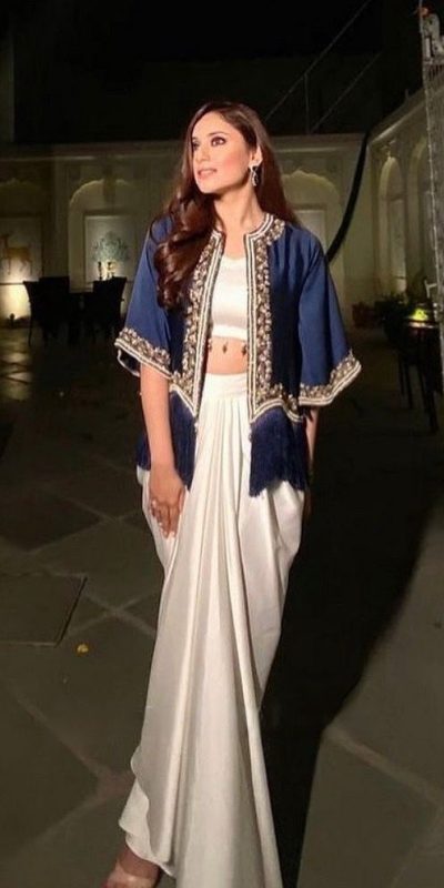 LG 1930 White Color Crape Silk Moti Lace On Blouse Dhoti Suit Casual, Wedding, Festive, Events . Expected Delivery  4-6 Working Days @2099/- only      | Jump Suits, Salwar suit, Casual Suits, Creative suits, Designer Suits, Palazzo Suits, Party Wear Suits, Patiala Suits, Straight Suits