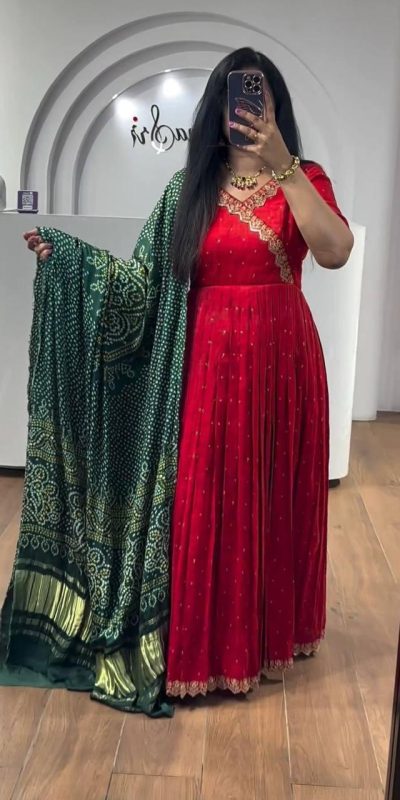 PC 407 Red Color Chinon Thread Sequence Work Gown Casual, Wedding, Party, Festive, Events Etc. Expected Delivery 4-6 Working Days @2049/- | Gowns, Bollywood Gowns, Creative Gowns, Designer Gowns, Embroidered Gowns, Party Wear Gowns