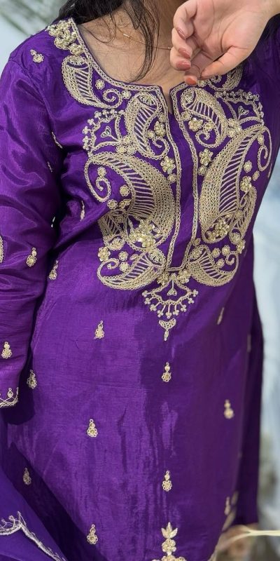 VLM 269 Purple Color Chinon Silk Embroidery Work Salwar Suit Casual, Wedding, Festive, Events . Expected Delivery 4-6 Working Days @2099/- only | Jump Suits, Salwar suit, Casual Suits, Creative suits, Designer Suits, Palazzo Suits, Party Wear Suits, Patiala Suits, Straight Suits