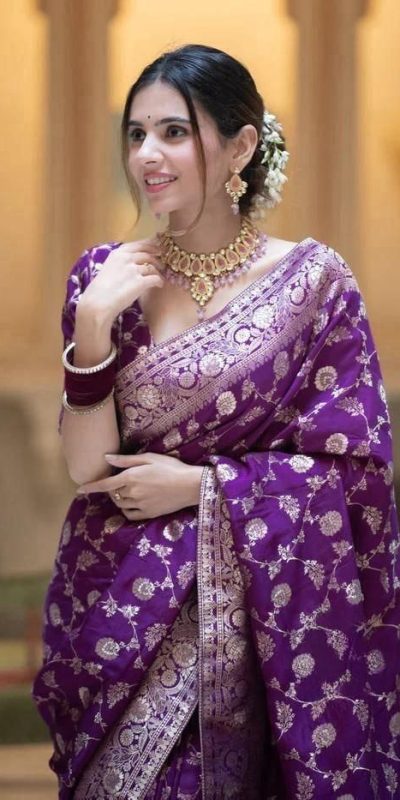 MS 483 Purple Color Soft Litchi Silk Kubera Pattu Saree Casual, Wedding, Festive, Events . Expected Delivery 4-6 Working Days @1199/- only | Sarees, Bollywood Sarees, Creative Sarees, Designer Sarees, Embroidered Sarees, Ethnic Saree, Modern Digital sarees, Party Wear Sarees