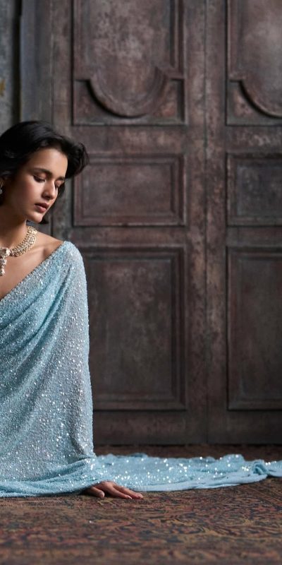 DF 3449Sky Blue Color Georgette Khichdi Sequence Work Saree Casual, Wedding, Festive, Events . Expected Delivery 4-6 Working Days @1899/- only | Sarees, Bollywood Sarees, Creative Sarees, Designer Sarees, Embroidered Sarees, Ethnic Saree, Modern Digital sarees, Party Wear Sarees