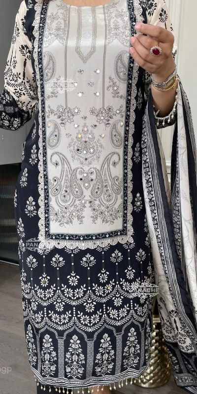BE 337 White Color Chinon Printed Mirror Work Salwar Suit Casual, Wedding, Festive, Events . Expected Delivery 4-6 Working Days @1799/- only | Jump Suits, Salwar suit, Casual Suits, Creative suits, Designer Suits, Palazzo Suits, Party Wear Suits, Patiala Suits, Straight Suits