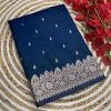 MB 1131 Navy Blue Color Banarasi Silk Zari Weaving Rich Pallu Saree Casual, Wedding, Festive, Events . Expected Delivery  4-6 Working Days @1899/- only                                                                                                                                             | Sarees, Bollywood Sarees, Creative Sarees, Designer Sarees, Embroidered Sarees, Ethnic Saree, Modern Digital sarees, Party Wear Sarees