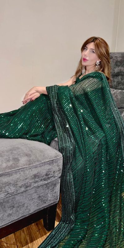 JR 620 Green Color Fox Georgette Embroidery Sequence Work Saree Casual, Wedding, Festive, Events . Expected Delivery 4-6 Working Days @1799/- only | Sarees, Bollywood Sarees, Creative Sarees, Designer Sarees, Embroidered Sarees, Ethnic Saree, Modern Digital sarees, Party Wear Sarees