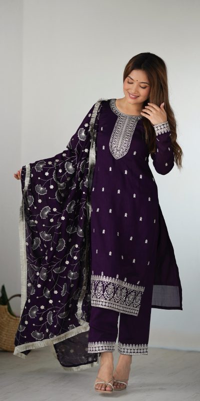 KB 276 Purple Color Rangoli Silk Sequence Jari Work Salwar Suit Casual, Wedding, Party, Festive, Events Etc.4-6 Working Days@ 2049/-only | Jump Suits, Salwar suit, Casual Suits, Creative suits, Designer Suits, Palazzo Suits, Party Wear Suits, Patiala Suits, Straight Suits