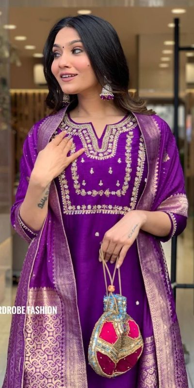 MF 749 Purple Color Roman Silk Coding Work Salwar Suit Casual, Wedding, Party, Festive, Events Etc.4-6 Working Days@ 1699/-only | Jump Suits, Salwar suit, Casual Suits, Creative suits, Designer Suits, Palazzo Suits, Party Wear Suits, Patiala Suits, Straight Suits