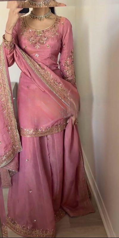 ZF 408 Peach Color Chinon Silk Sequence Work Salwar Suit Casual, Wedding, Festive, Events . Expected Delivery 4-6 Working Days @2049/- only | Jump Suits, Salwar suit, Casual Suits, Creative suits, Designer Suits, Palazzo Suits, Party Wear Suits, Patiala Suits, Straight Suits