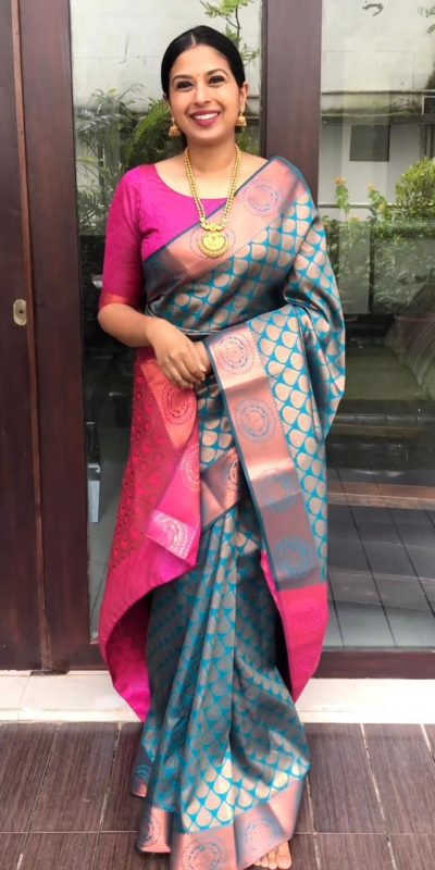 KP 4065 Blue Color Soft Litchi Silk jacquard Work On All Over Saree Casual, Wedding, Festive, Events . Expected Delivery 4-6 Working Days @1299/- only | Sarees, Bollywood Sarees, Creative Sarees, Designer Sarees, Embroidered Sarees, Ethnic Saree, Modern Digital sarees, Party Wear Sarees