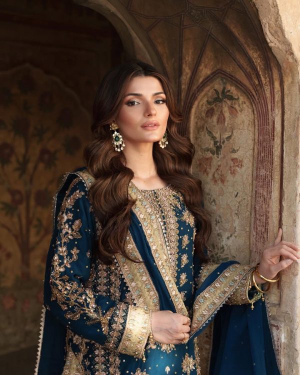 Navy Blue Georgette Sequence Work Salwar Suit - Image 7