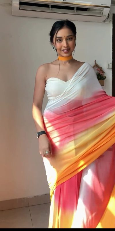 SC 234 Multi Color Soft Georgette Silk Ready To Wear Saree Casual, Wedding, Festive, Events . Expected Delivery 4-6 Working Days @1549/- only | Sarees, Bollywood Sarees, Creative Sarees, Designer Sarees, Embroidered Sarees, Ethnic Saree, Modern Digital sarees, Party Wear Sarees