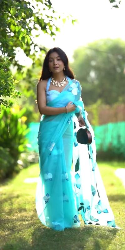 SC 407Sky Blue Color Soft Organza Silk Ready To Wear Saree Casual, Wedding, Festive, Events . Expected Delivery 4-6 Working Days @1599/- only | Sarees, Bollywood Sarees, Creative Sarees, Designer Sarees, Embroidered Sarees, Ethnic Saree, Modern Digital sarees, Party Wear Sarees