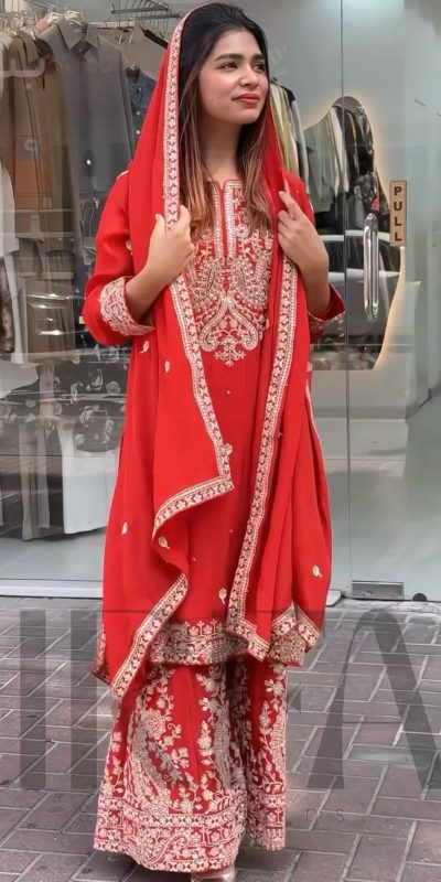 VLM 271 Red Color Chinon Silk With Embroidery Work Salwar Suit Casual, Wedding, Festive, Events . Expected Delivery 4-6 Working Days @2149/- only | Jump Suits, Salwar suit, Casual Suits, Creative suits, Designer Suits, Palazzo Suits, Party Wear Suits, Patiala Suits, Straight Suits