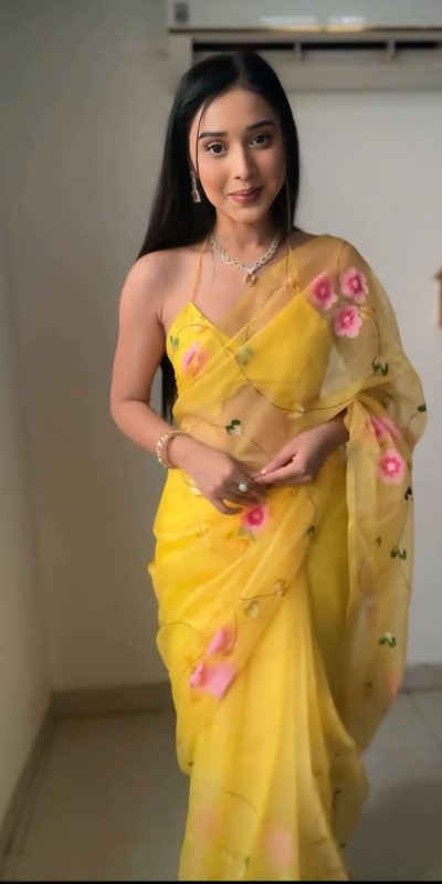 SC 236 Yellow Color Soft Organza Silk Ready To Wear Saree Casual, Wedding, Festive, Events . Expected Delivery 4-6 Working Days @1549/- only | Sarees, Bollywood Sarees, Creative Sarees, Designer Sarees, Embroidered Sarees, Ethnic Saree, Modern Digital sarees, Party Wear Sarees