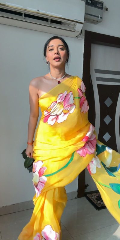 SC 228 Yellow Color Soft Organza Silk Ready To Wear Saree Casual, Wedding, Festive, Events . Expected Delivery 4-6 Working Days @1549/- only | Sarees, Bollywood Sarees, Creative Sarees, Designer Sarees, Embroidered Sarees, Ethnic Saree, Modern Digital sarees, Party Wear Sarees