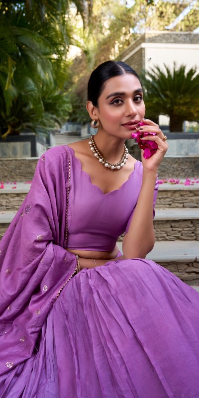 LNB 1906 Purple Color Pure Chanderi Plain With Zari Weaving Work Border Lehenga Choli Wedding, Party, Festive, Events Etc. Delivery 4-6 Working Days Rs 1999 | Lehenga, Bollywood Lehenga, Creative Lehenga, Designer Lehenga, Embroidered Lehenga, Party Wear Lehenga