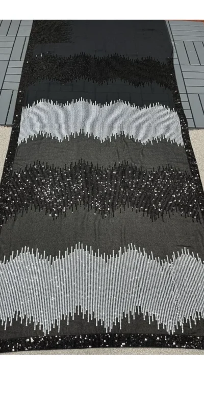 DF 3424 Black Color Georgette Heavy 5MM Sequins embroidery Work Saree Casual, Wedding, Festive, Events . Expected Delivery 4-6 Working Days @1749/- only | Sarees, Bollywood Sarees, Creative Sarees, Designer Sarees, Embroidered Sarees, Ethnic Saree, Modern Digital sarees, Party Wear Sarees