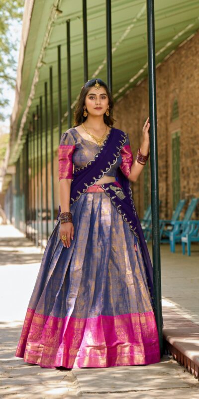 LNB 2020 Blue Color Kanjivaram Zari Weaving Work Lehenga Choli Wedding, Party, Festive, Events Etc. Delivery 4-6 Working Days Rs 1899 | Lehenga, Bollywood Lehenga, Creative Lehenga, Designer Lehenga, Embroidered Lehenga, Party Wear Lehenga