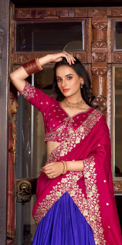 LNB 1238 Blue Color Tasar Silk Printed With Foil Work Lehenga Choli Festive Party Wedding, Events etc. Delivery 4-6 Working Days @2999/- | Lehenga, Bollywood Lehenga, Creative Lehenga, Designer Lehenga, Embroidered Lehenga, Party Wear Lehenga