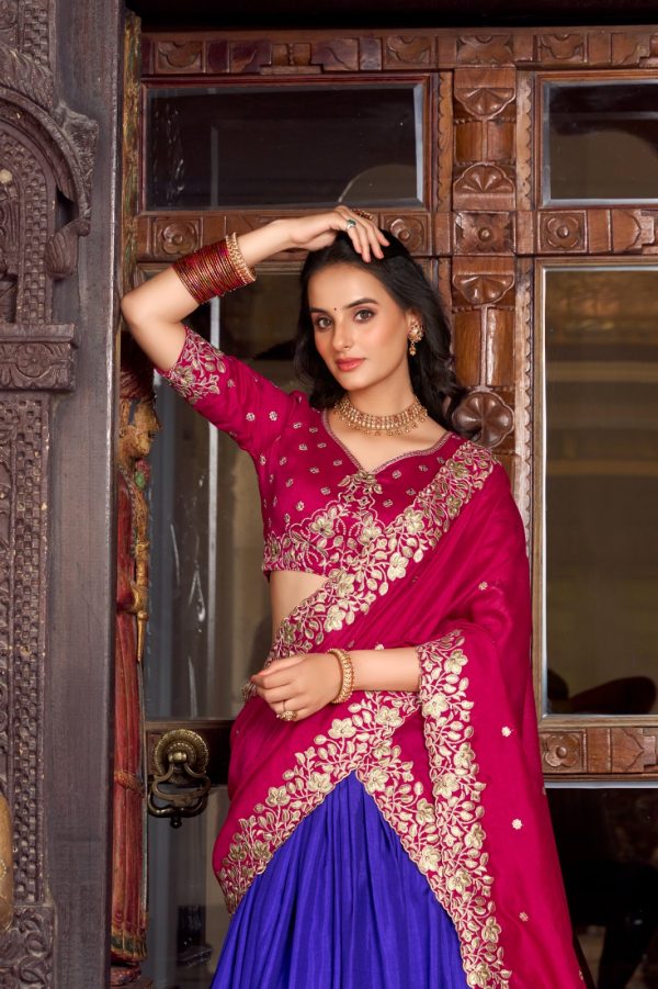 LNB 1238 Blue Color Tasar Silk Printed With Foil Work Lehenga Choli Festive Party Wedding, Events etc. Delivery 4-6 Working Days @2999/- | Lehenga, Bollywood Lehenga, Creative Lehenga, Designer Lehenga, Embroidered Lehenga, Party Wear Lehenga