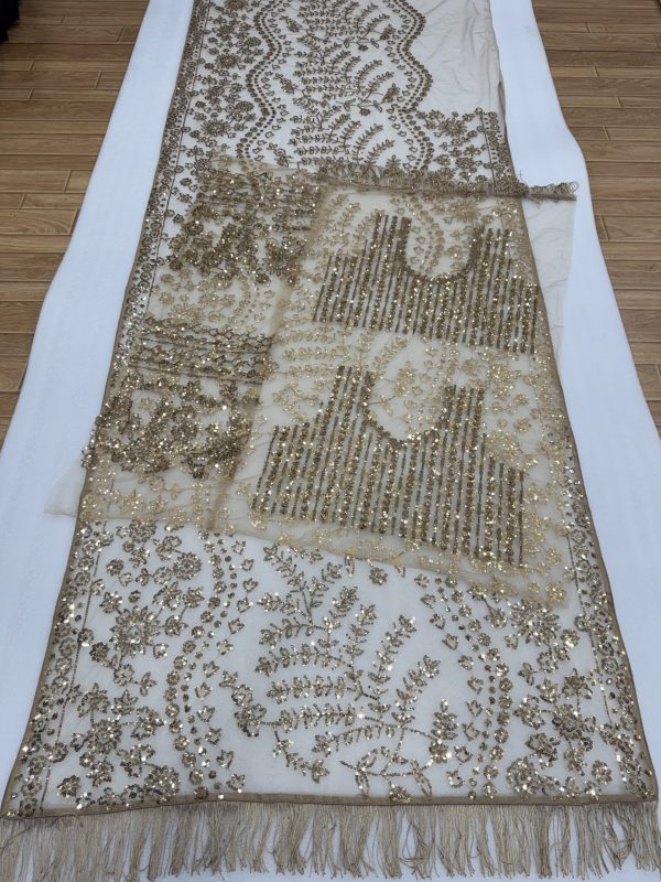 DF 3462 Cream Color Butterfly Net Heavy 5mm Sequins Embroidery work Saree Casual, Wedding, Festive, Events . Expected Delivery  4-6 Working Days @1999/- only                                                                                | Sarees, Bollywood Sarees, Creative Sarees, Designer Sarees, Embroidered Sarees, Ethnic Saree, Modern Digital sarees, Party Wear Sarees
